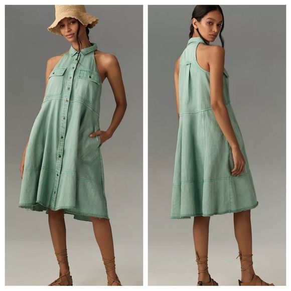 Pilcro | Dresses | Pilcro Anthropologie Dress Womens Small Green Button Up Denim Boho Coastal Flowy | Poshmark Pilcro | Dresses | Pilcro Anthropologie Dress Womens Small Green Button Up Denim Boho Coastal Flowy | Poshmark